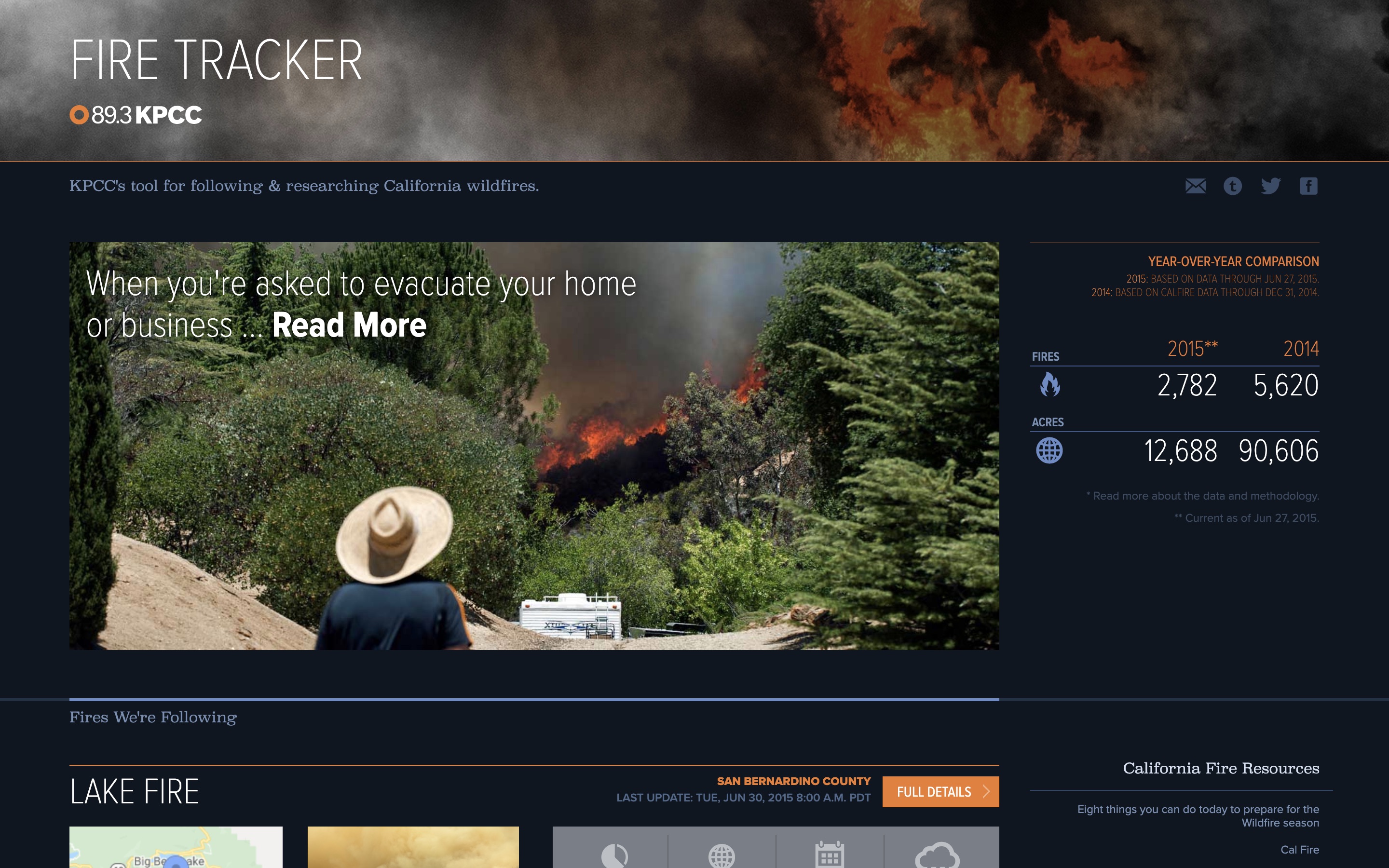 Fire Tracker Homepage